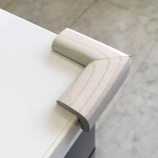 安心クッション コーナー用【小】木目ホワイト