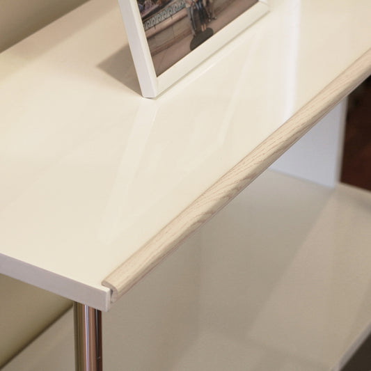 安心クッション L字型90cm 木目ホワイト 極細