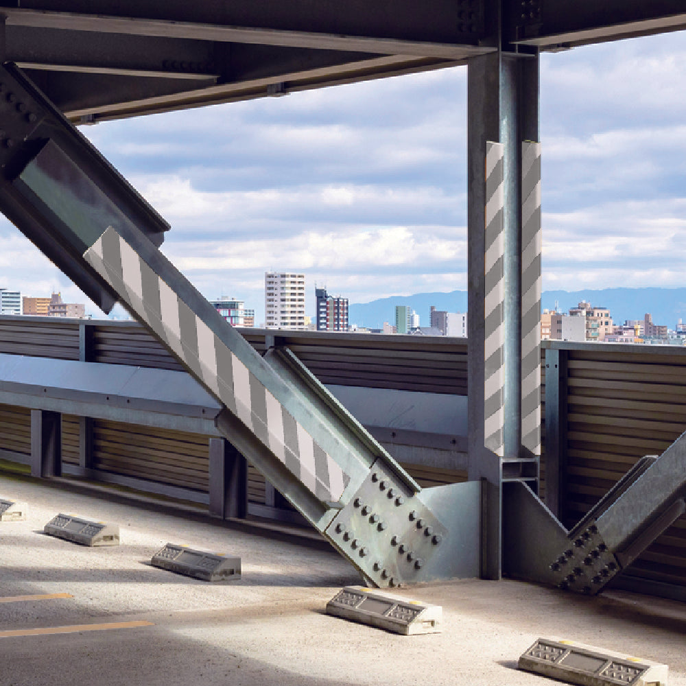 トラ柄反射クッション【はさみこみ型1m内幅10mm 】