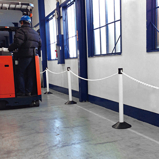 カラープラポールセット キャップロック付き+ピラー+ゴムベース