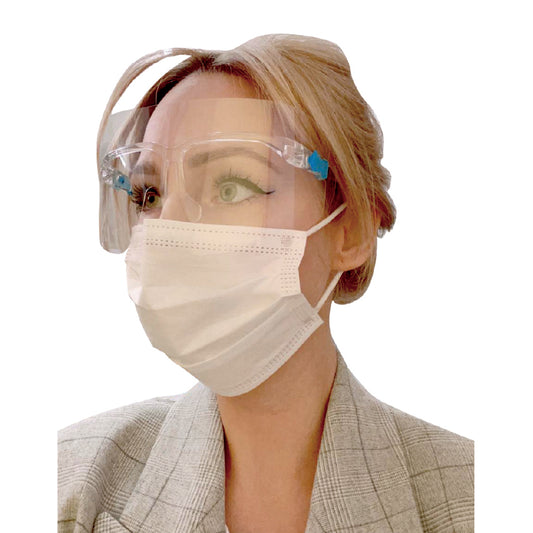 メガネ型フェイスシールド ハーフサイズ シールド10枚入