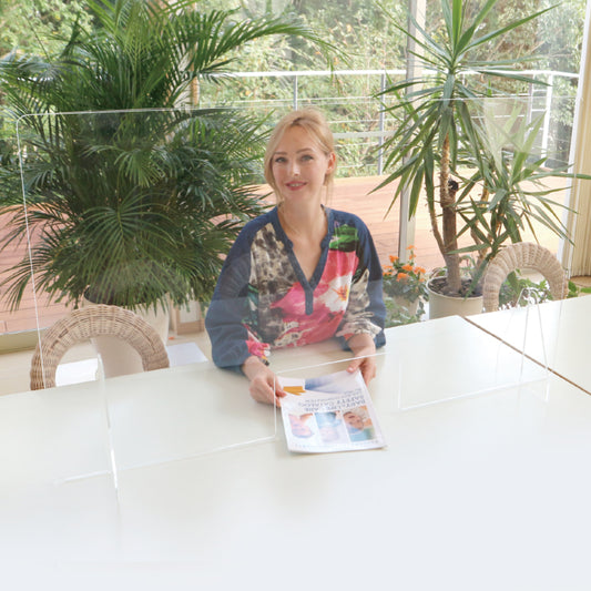 特大飛沫防止アクリルパーティションAタイプ(開口部あり)