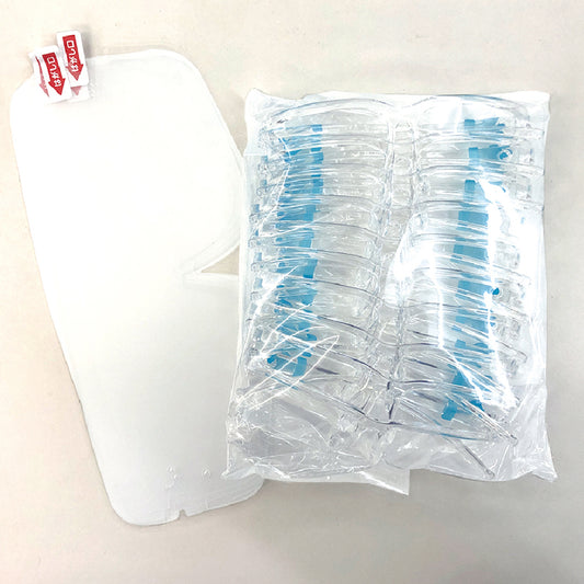 メガネ型フェイスシールド ハーフサイズ フレーム10+シールド10