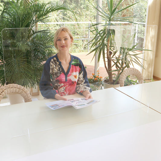 特大飛沫防止アクリルパーティションBタイプ(開口部なし)