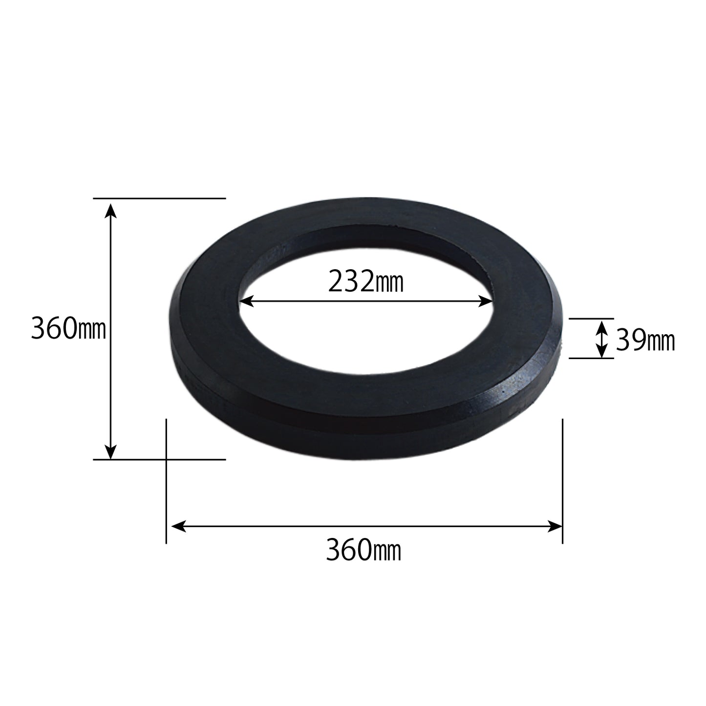 やわらかポール用 丸型土台専用ウエイト/GW-01