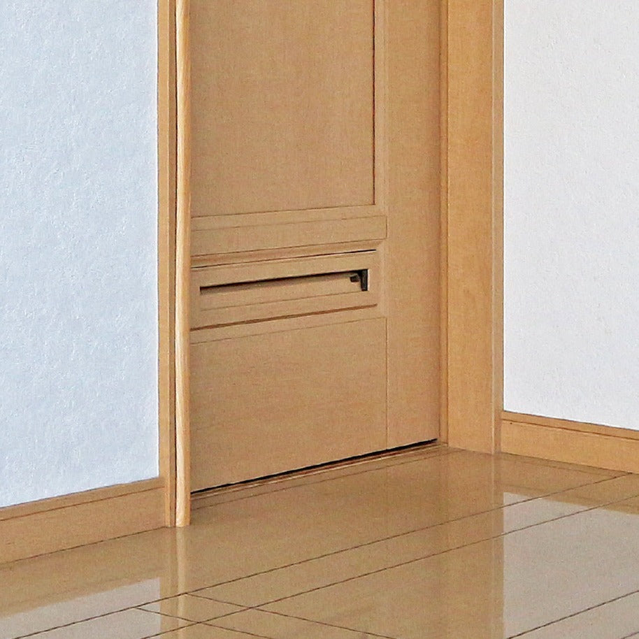 安心クッション L字型90cm【極細】木目