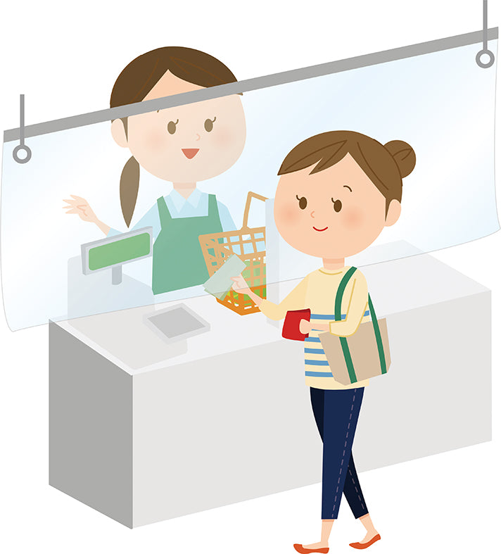 飛沫防止クリアシート 120㎝×200㎝