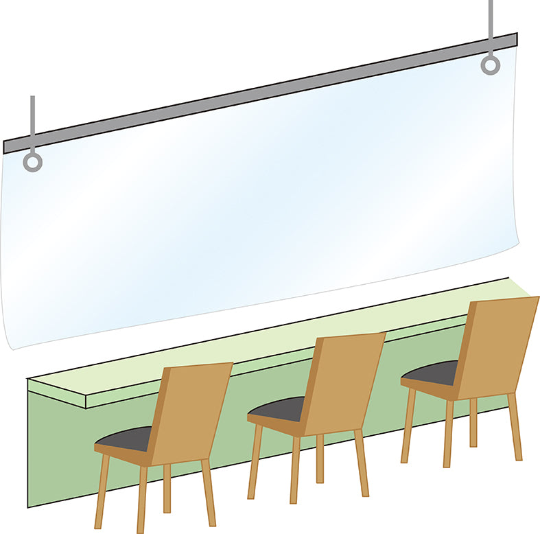 飛沫防止クリアシート 60㎝×200㎝