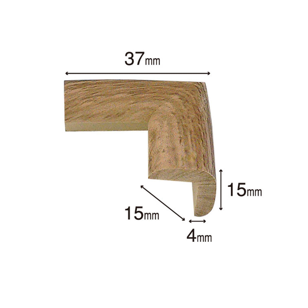 安心クッション　コーナー用【極細】木目