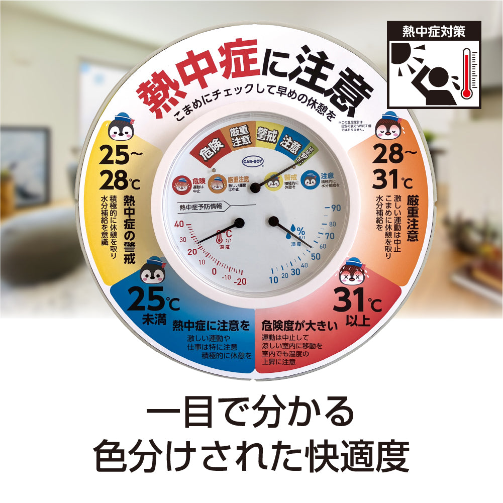 カラープラポール温湿度計プレートセット