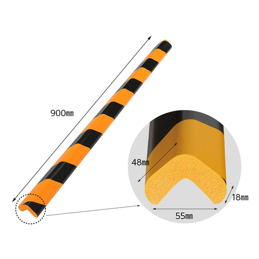 安心クッション マグネット L字型 90cm トラ柄【大】