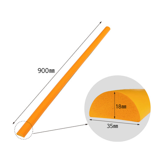 安心クッション マグネット 半円型 90cm【細】