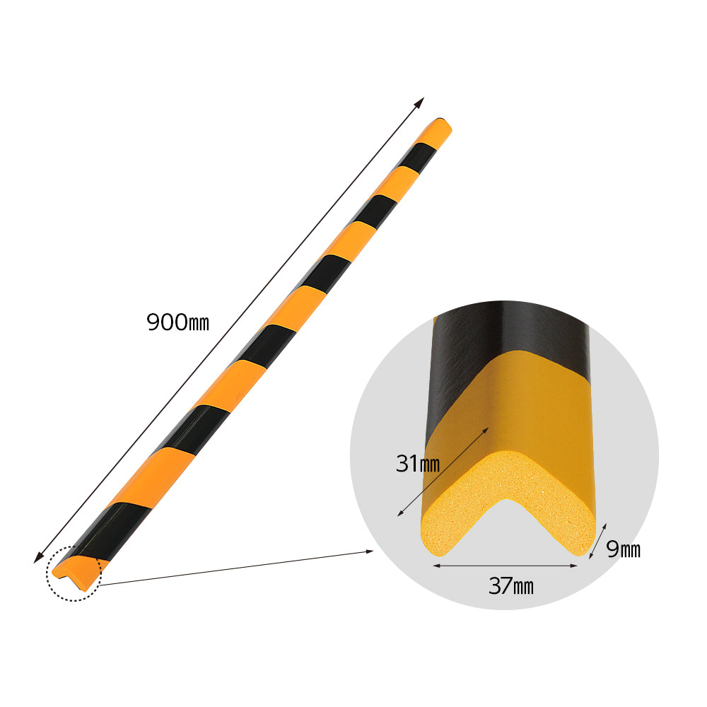 安心クッション マグネット L字型 90cm トラ柄【小】