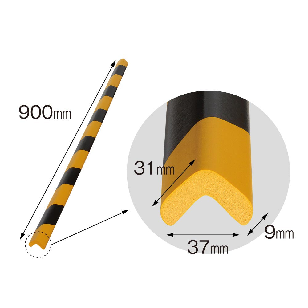 安心クッションL字型90cm　【小】 トラ柄　油面接着仕様