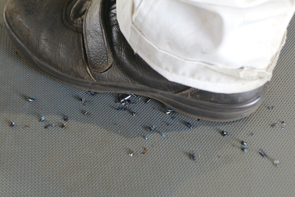 足腰マット ラウンドコーナータイプ 450×900グレー