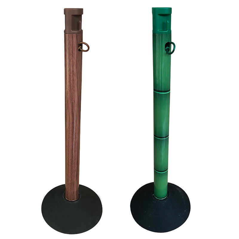 2.5M チェーン入りポールセット　木目柄／竹柄