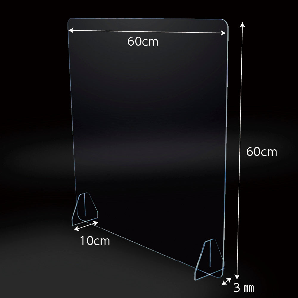 飛沫防止PSパーティション 5枚入　60×60cm