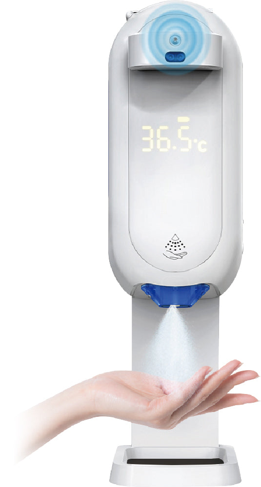 しゃべってお知らせ　温度計ディスペンサー　スタンドタイプ