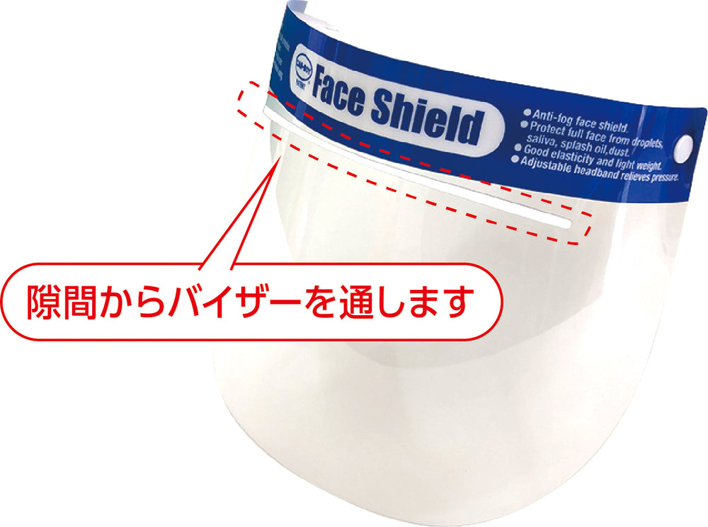 バイザー用フェイスシールド